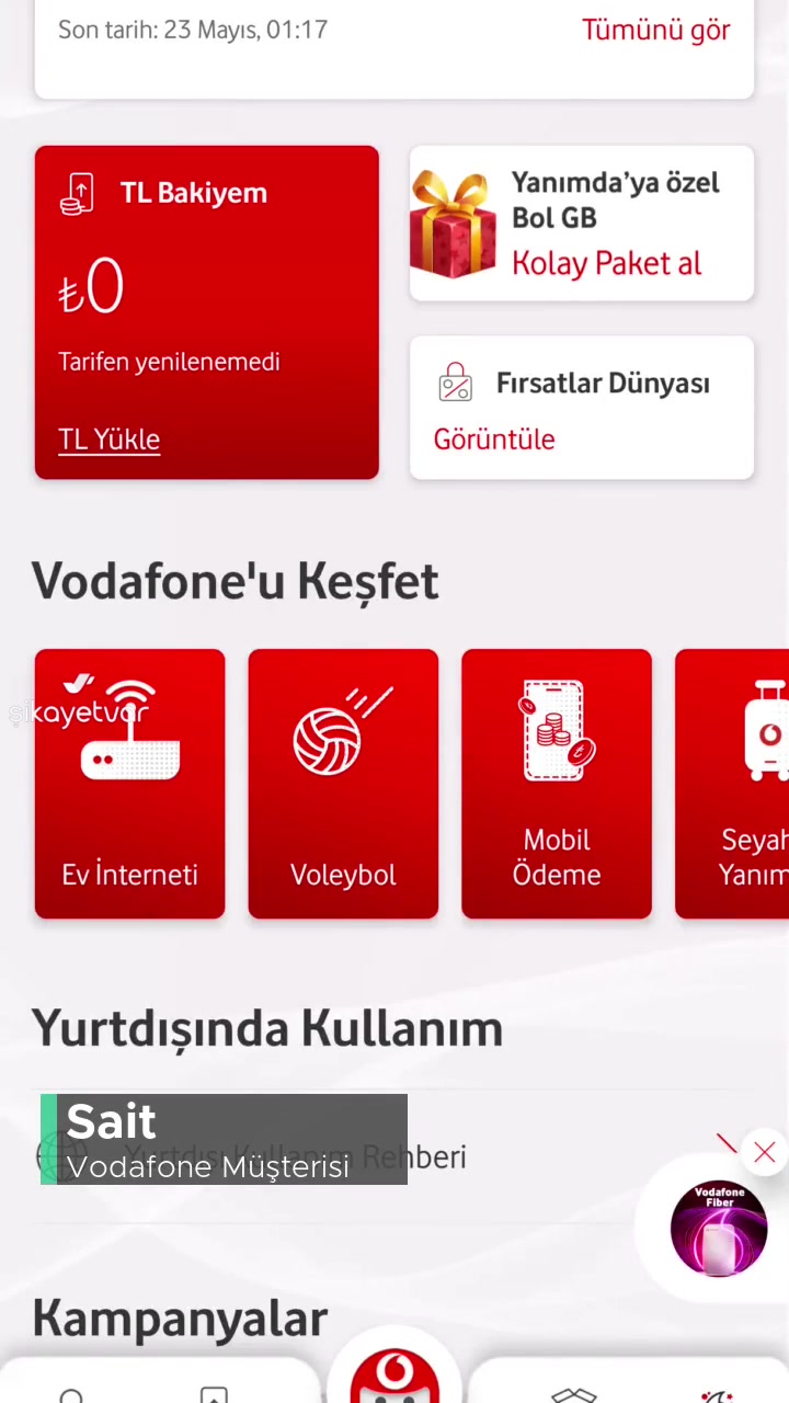 Vodafone Yanında Uygulama İçi Sorun videonun kapak resmi