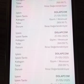 Dolap Ve Trendyol Üzerinden İzinsiz Kart Çekimi Mağduriyeti