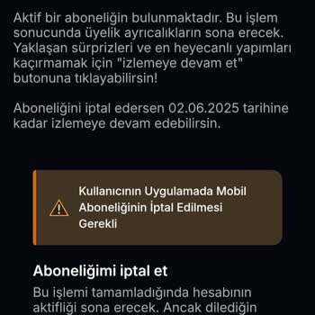 Abonelik İptali Yapılamıyor, Yardım Bekliyorum
