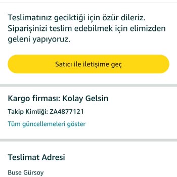 Kargo Teslimatı Sürekli Erteleniyor Ve Bilgi Verilmiyor