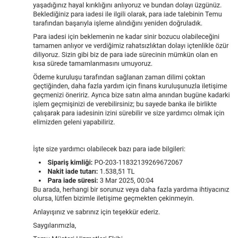 İade Süreci Mağduriyeti Ve Kalitesiz Ürünler