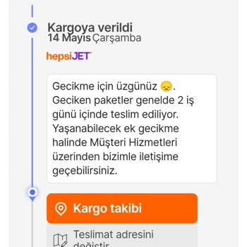Siparişim Belirtilen Tarihte Teslim Edilmedi