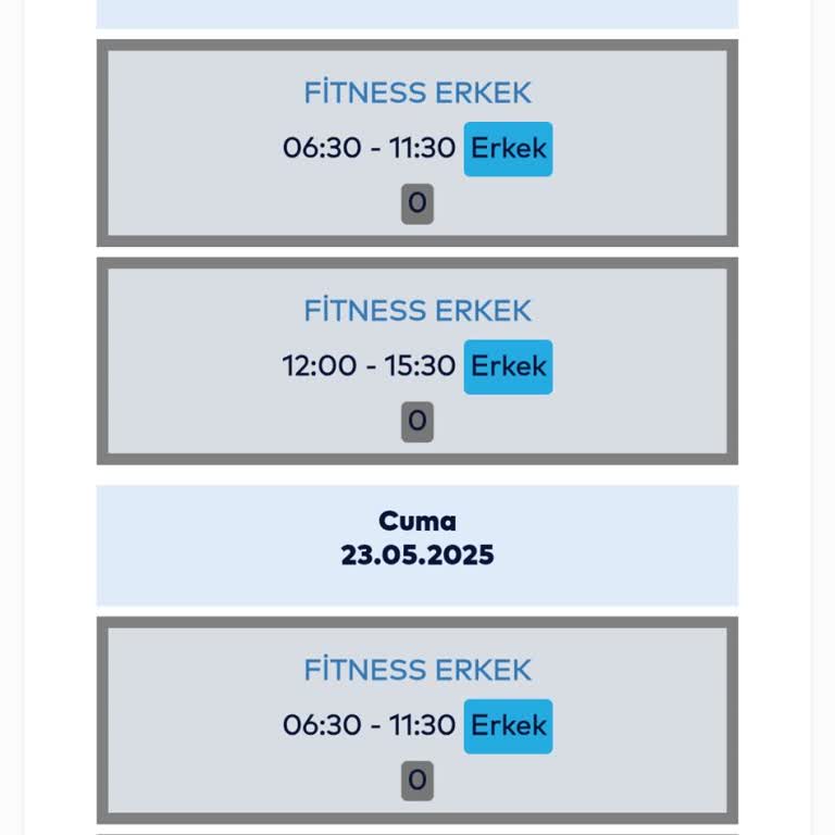 Spor İstanbul Her Seferinde Seans Rezervasyonu Yapmaya Çalıştığımda Seanslar Kapalı Oluyor