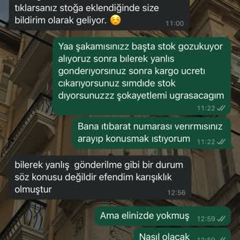 Yanlış Ürün Gönderimi Ve Kargo Sorunu Sonrası Mağduriyet