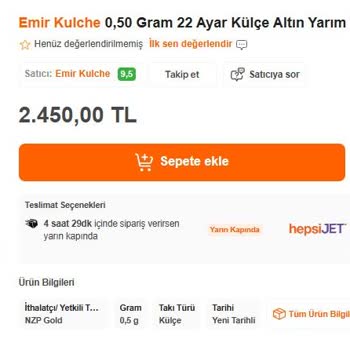 Hepsiburada Satıcısının Yanlış Teslimat Vaadiyle Mağduriyet Yaşatması