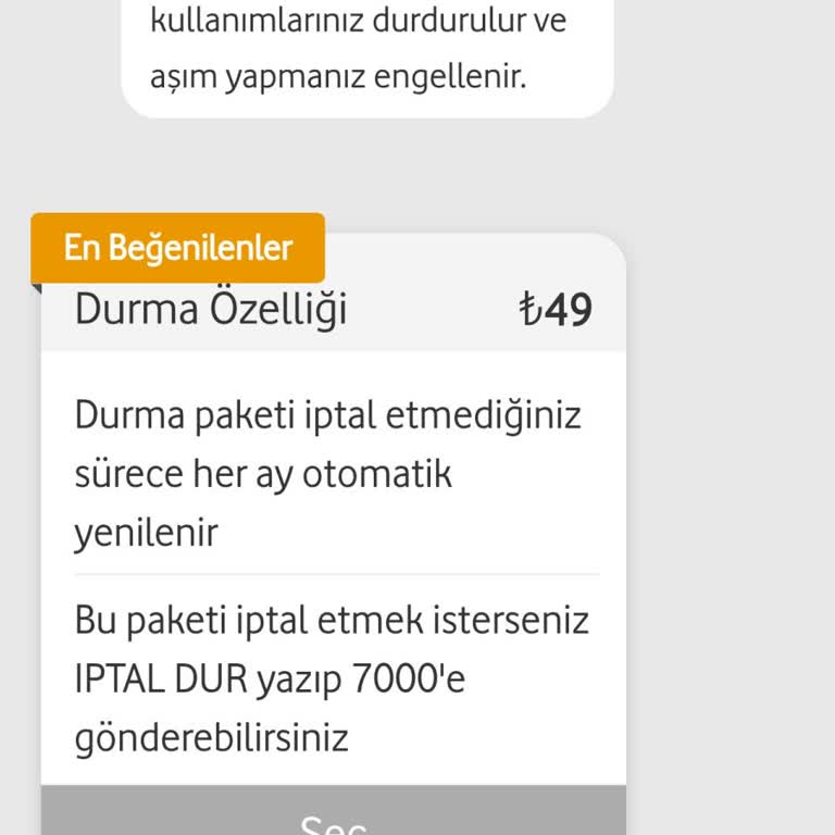 Kullanım Kısıtlaması İçin Ek Ücret Talebi Mağduriyeti