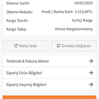 Siparişim Günlerdir Kargoya Verilmedi Sisteminiz Çok Yavaş