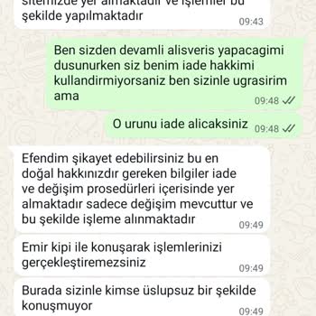 Ahel Tasarım Ürün İadesi Kabul Edilmiyor, Görselden Farklı Ürün Gönderildi