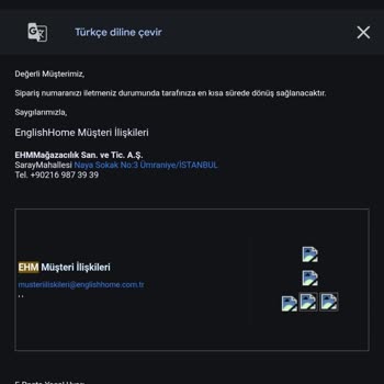 English Home Kahve Makinesi İadesi İçin Aylardır Çözüm Bulamıyorum