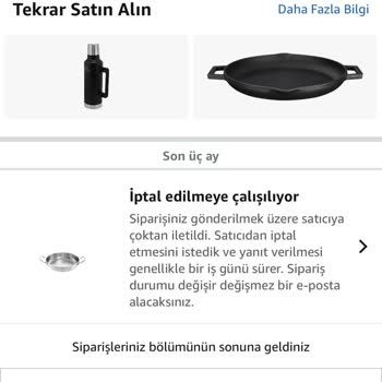 Amazon'dan Alınan Ürünün İptal Sürecinde Yaşanan Zorluklar