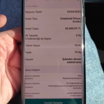 Mobil Uygulamada Onaylanan Faiz Oranının Şubede Geçerli Olmaması