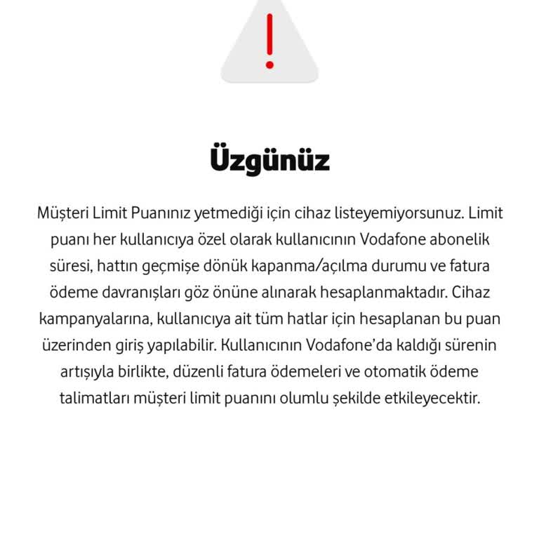Limit Puanım Aniden Sıfırlandı, Mağdur Oldum