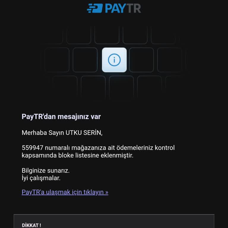 Bloke Edilen Ödeme İçin Kimse Dönüş Yapmıyor, Param Yatmadı!