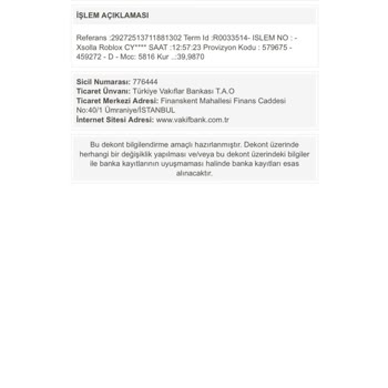 Robux Satın Alımında Eksik Teslimat Ve İade Sorunu