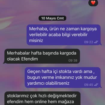 Söz Verilen Sürede Teslim Edilmeyen Sipariş Ve İletişim Sorunu