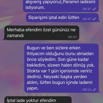 Söz Verilen Sürede Teslim Edilmeyen Sipariş Ve İletişim Sorunu