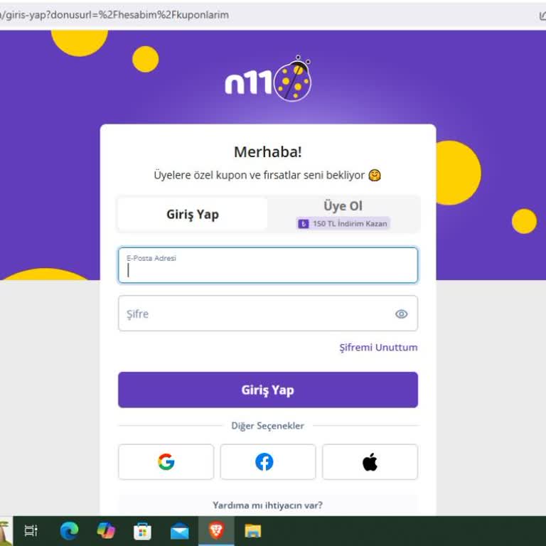 N11.com Yeni Üyelikte Vaat Edilen Kuponun Eksik Ve Gecikmeli Verilmesi