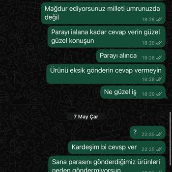 Eksik Ve Hatalı Ürün Gönderimi, İletişimsizlik Sorunu