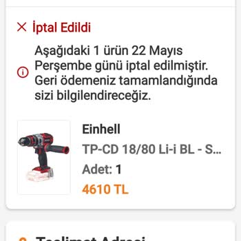 Sipariş İptali Sonrası Mağduriyet Ve Kupon Teklifi Hayal Kırıklığı