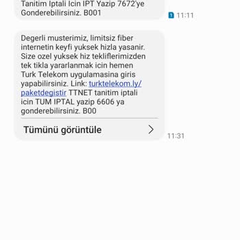 Türk Telekom Adına Gelen Çelişkili Kredi Mesajları Hakkında Açıklama Bekliyorum