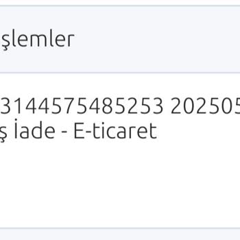 İade İşleminde Eksik Ücret Ve Bilgilendirme Sorunu