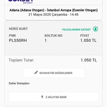 Otobüs Seferinin Haber Verilmeden İptal Edilmesi Ve Ücret İadesi Sorunu