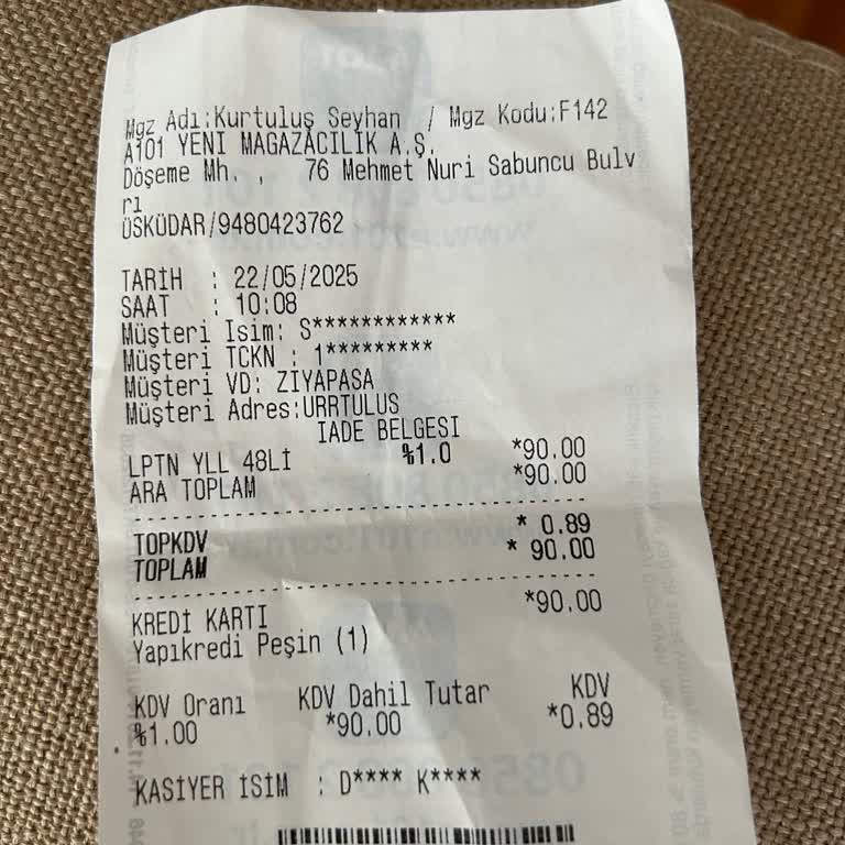 A101 Şubesinde İade Sürecinde Yaşanan Zorluklar Ve Müşteri Memnuniyetsizliği