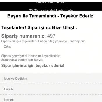Columbiaoutletsturkiye.com Siparişim Gönderilmedi, Yanıltıcı Ürün Gönderildi