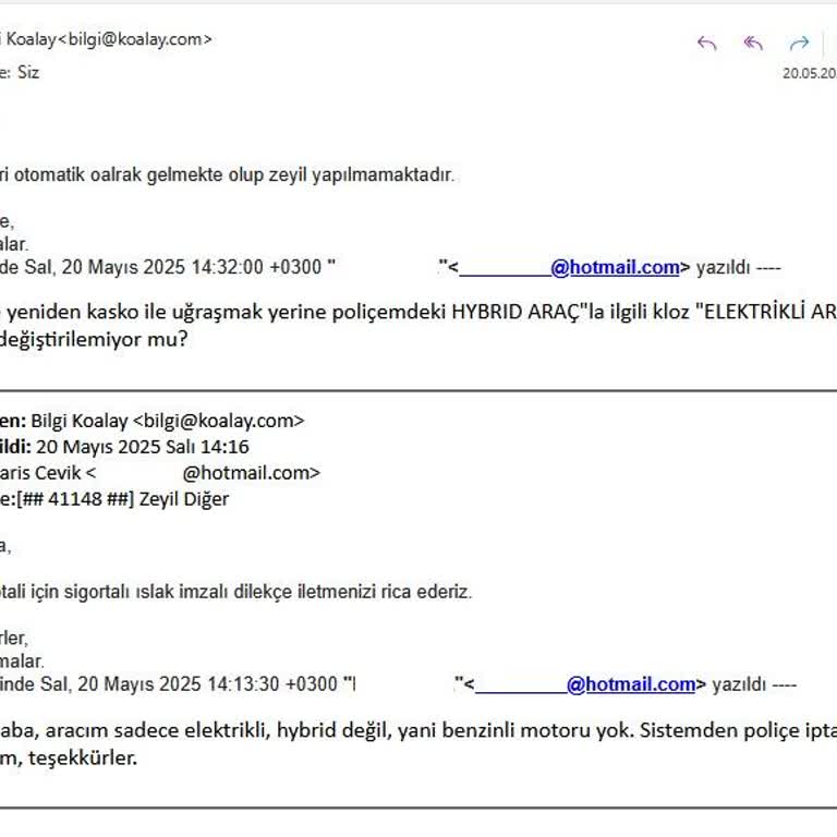 Elektrikli Araç Kaskosunda Yanlış Kloz Ve Yetersiz Destek