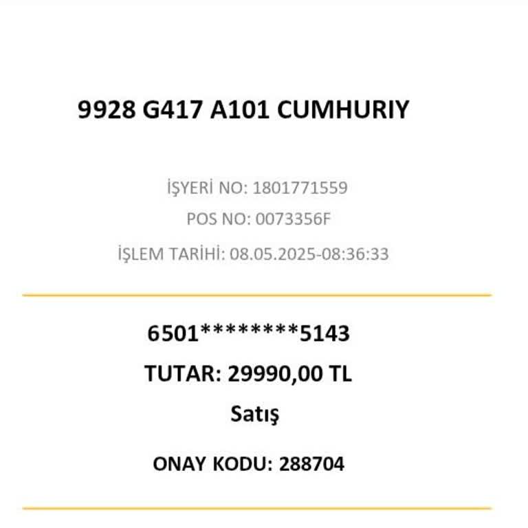 A101'den Alınan Mopedin İptal Edilen Ödemesi 15 Gündür İade Edilmedi