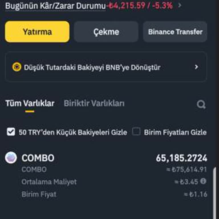 Binance TR Combo Delist Sonrası Varlık Kaybı Ve İşlem Yapılamıyor