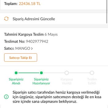 Siparişlerim 19 Gündür Kargoya Verilmedi