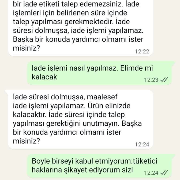 İade Süresi 7 Günle Sınırlandı Müşteri Mağdur Ediliyor
