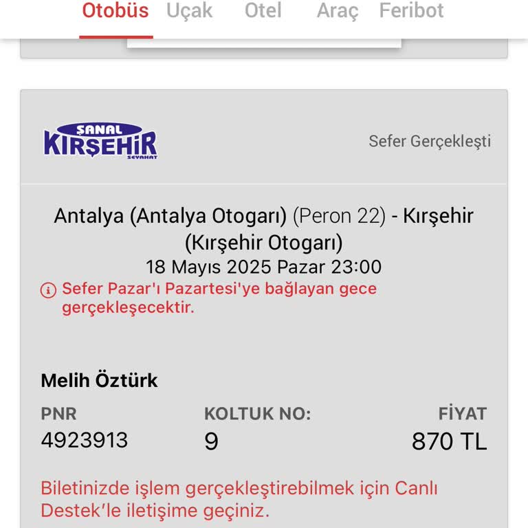 Otobüs Arızası Sonrası Yetersiz Destek Ve Uzun Bekleyiş