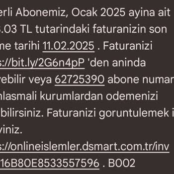 D-Smart Sabit Ücret Sözüne Rağmen Fahiş Fatura Ve Kaba Hizmet