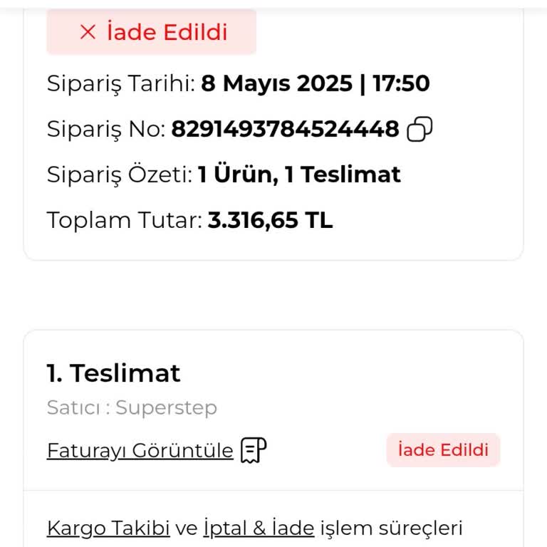 Kusurlu Ürün Sonrası Member Puanım Ve Özür Kuponum İade Edilmedi