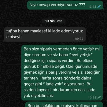 Siparişim Zamanında Teslim Edilmedi Ve Ürün Kalitesizdi