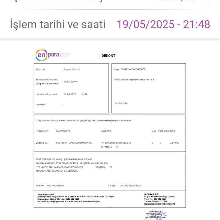 Bilet İptalinde 220 TL Fazladan Kesinti Yapılmasının Nedeni Açıklanmadı