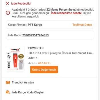 İade Talebim Hijyen Gerekçesiyle Reddedildi, Mağdur Oldum