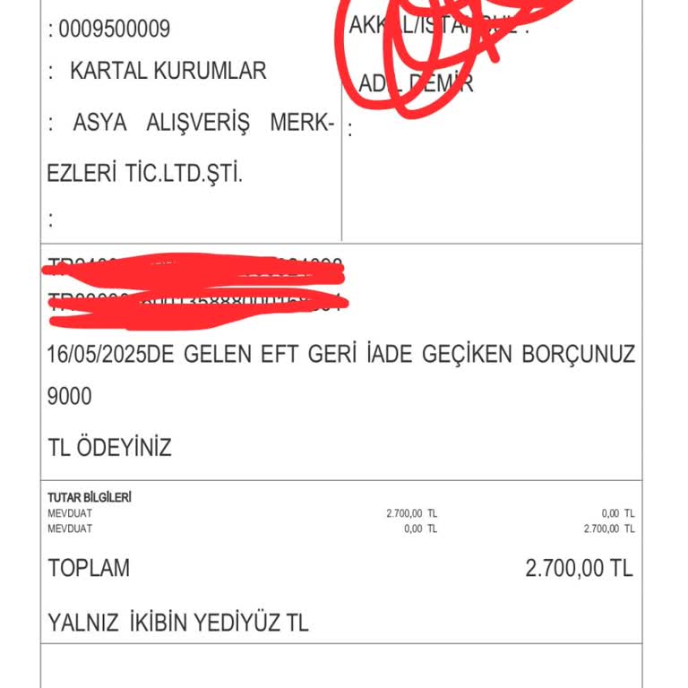 Geciken Taksit İçin Fahiş Faiz Ve Kötü Müşteri Hizmeti