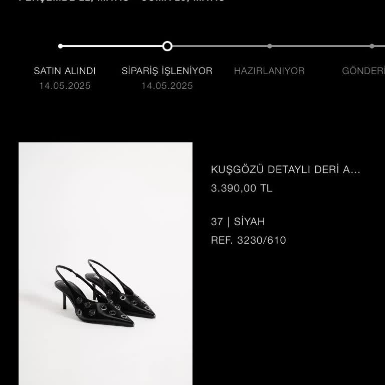 Zara Online Siparişim Günlerdir İşleme Alınmıyor Ve Teslimat Süresi Çok Geç