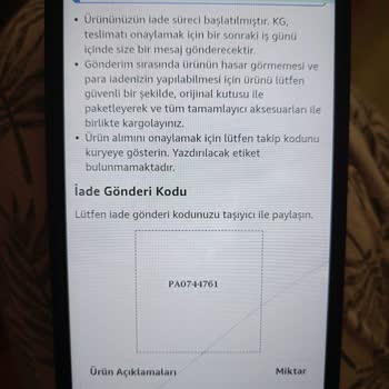 Yanlış Numara Ayakkabı Ve İade Sorunu Acil Çözüm Bekliyorum