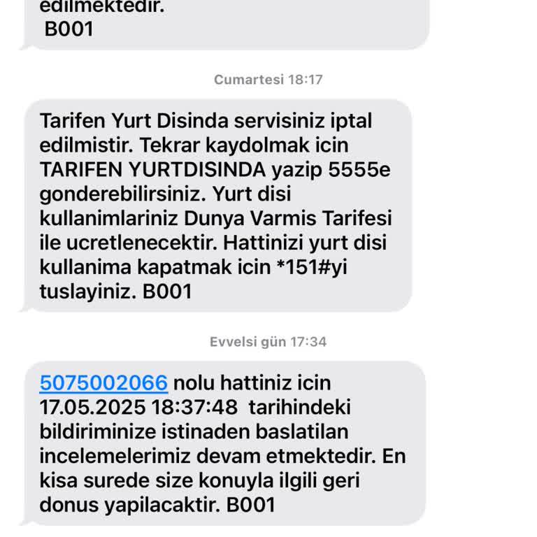 Arama Sorunu Çözülemiyor, Müşteri Hizmetleri Yetersiz