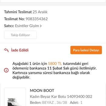 İade Edilmeyen Para Ve Güvensiz Firma Şikayeti