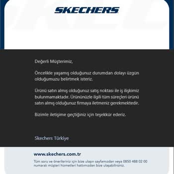 Aldığım Skechers Ayakkabı Kısa Sürede Açıldı Firma Sorumluluk Almadı