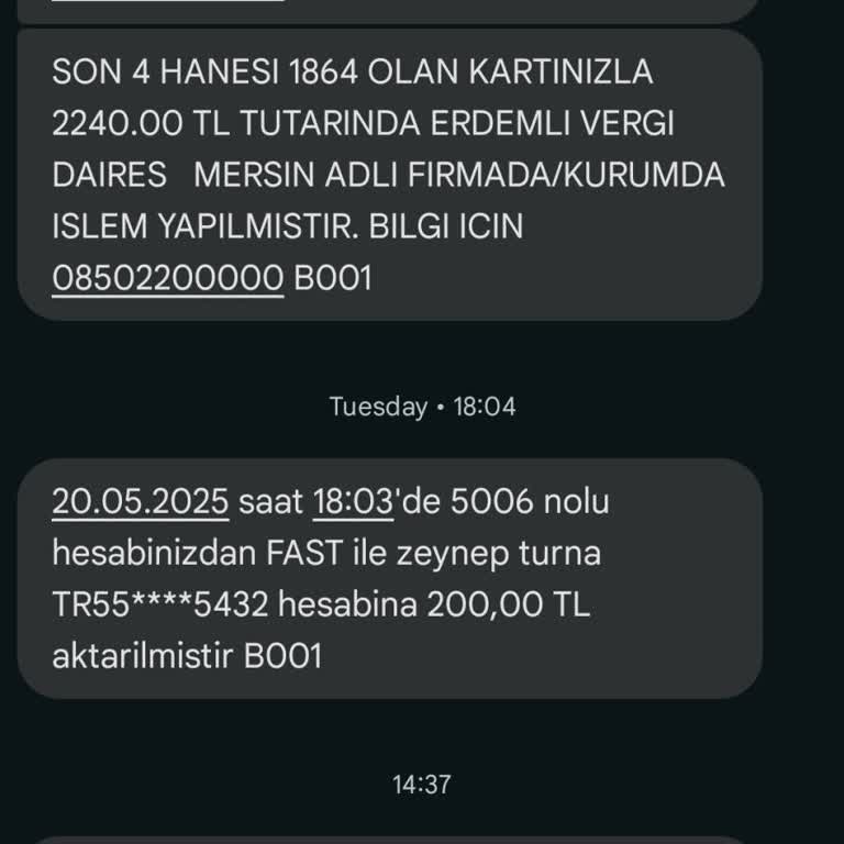 Haberim Olmadan Hesabıma Para Gönderildi, Sorumluluk Kabul Etmiyorum