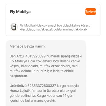 İade Edilmeyen Ürün Ve Geri Ödenmeyen Ücret Mağduriyeti
