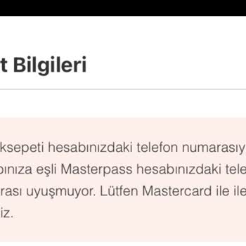 Yemeksepeti'nde Kart Kaydetme Sorunu Ve Telefon Numarası Uyumsuzluğu Hatası