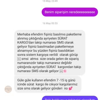 Siparişimin Kargoya Teslimi Konusunda Bilgi Kirliliği Ve İlgisizlik