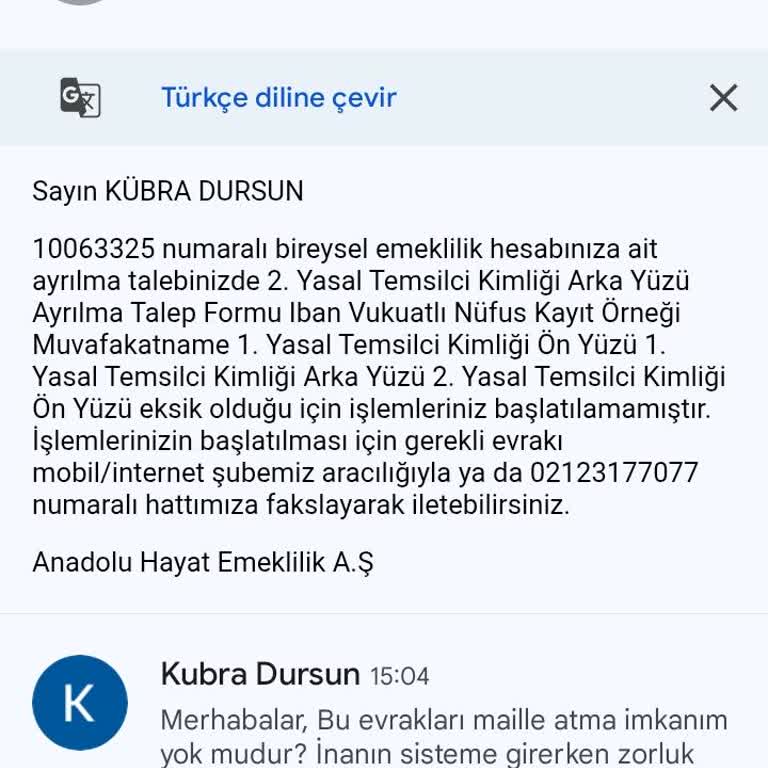 Anadolu Hayat Emeklilik BES İptalinde Zorluk Yaşatıyorlar